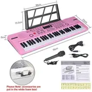 Kids Piano Keyboard, 61 Keys Beginner Electronic Keyboard Portable Digital Mu...