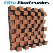 Elite Sound Acoustics Diffuser Panel 120mm Foam Laminate Cherry