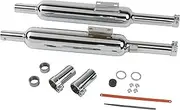040050-10 W1 Type Slip-On Muffler W650 (All Years) Steel Chrome Plated Finish