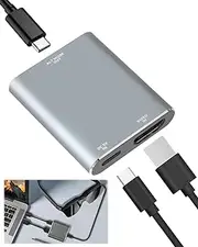 [Sharelove] HDMI to USB C Adapter, 4K@60Hz USB C HDMI Adapter for XREAL One Pro/Air, Nreal Air, Rokid Air, Rokid Max, Thunderbird AR, GRAWOOA, Viture One, Switch, Steam Deck, PS4/5, Xbox and More