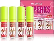 Joyeee 4 Colors Lip Oil Lip Gloss Set, Big Brush Head Hydrating Lip Glow Oil, Shiny Transparent Lip Gloss Plumping, Smooth Glossy Finish Clear Tint Shiny and Vegan Lip Oil