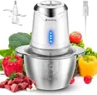 Food Processor Cordless Mini Food Chopper 6000Mah with 1.2L Stainless Steel Bowl