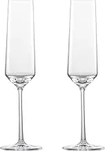 ZWIESEL Glas m122316 Champagne Glass, Pure for Champagne/Sparkling Wine, Flutes Champagne, 2-Piece Set, Machine Made