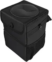 Waterproof Car Trash Can, Multifunctional Folding Trash Can, Back Hanging Storage Box Storage Bag Can Be Closed and Portable