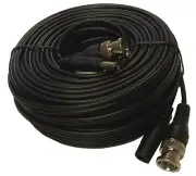 60 feet pre-made Video and Power Cable for HD-TVI/AHD/Analog cameras