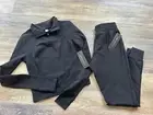 NWT Yogalicious Lux Namaste Flow Joggers Black High Rise Pockets Size XS Jacket