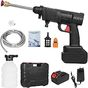Mulcort High Pressure Cleaner, Maximum Water Pressure 350 PSI, Spray Response Speed <15 Seconds, Wireless High Pressure Cleaner, 2 x 3000 mAh, 5 m Water Hose, for Car, Watering