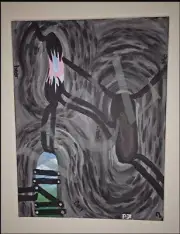 "Can You See Me" by Victor C. Zephyr Signed Original Art (Shattering Series)