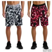 NEW AND1 Multi-Gray & Red Lay Up Shorts (Clutch Shooter) Mens LARGE 10" inseam