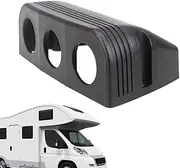 USB Socket Panel Mount - 3 Hole Charger Socket, Multifunctional Power Outlet | USB Charger Panel for Cars, Trucks, RVs, Motorcycles, Heavy-Duty Socket for Vehicle, Boat, offroad Equipment