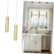 Brass Gold Pendant Light Fixture, Modern Hanging Light for Kitchen Island