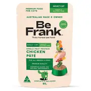 Be Frank Grain Free Adult Chicken Pate Wet Cat Food 85g 12x85g