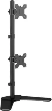 Dual Monitor Stand, Free Standing Desk Mount for 2 Monitors up to 27 inch