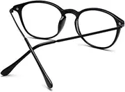 Stylish Reading Glasses for Women Men, Flexible TR Frames Eyeglasses, Blue Light Blocking Computer Reader