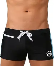 [Panegy] Men's Drawstring Swim Jammer Short Boxer Trunks Quick Dry Square Leg Training Swimsuit