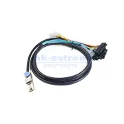 Mini SAS SFF-8088 26 Pin to 4 X SAS SFF-8482 29 Pin with IDE Power Cable 2 Meter