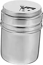 Yardenfun Stainless Steel Seasoning Bottle Shaker Airtight Spice Jar with Rotatable Top Condiment Container for Salt Pepper and Spices Kitchen Gadget for Fresh Flavor Preservation