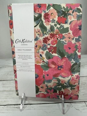 CATH KIDSTON London Daily Planner FLORAL 288 Undated Pages Clothbound Cover NEW