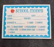 School Money Labels Pack of 20 for kids -Field Trips, Activities, Lunch Money
