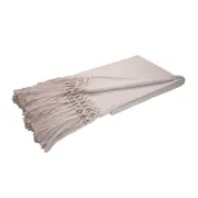 Huxford Grove Alpaca Cool Throw Sofa/Bed Decorative Blanket 130x180cm Linen