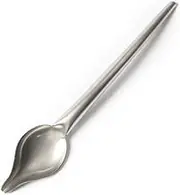 Amosfun 2pcs Stainless Steel Chocolate Spoons DIY Drawing Decorating Tools for Cake Baking Pastry and Dessert Includes Small Large for Creative