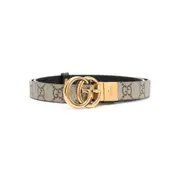 [Gucci] Gucci Gucci GG 2cm Reversible Belt 75 CM NEUTRALS/BLACK