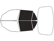 Rvinyl Window Tint Kit Fits Saab 9-5 1999-2009 (Sedan)