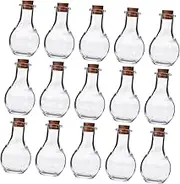 Luxshiny 30pcs Wishing Mini Jars Bottle with Cork Mini Wish Bottle Drifting Bottle Mini Bottle Glass
