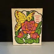 Vintage 80’s MELLO SMELLO Butterfly Scratch & Sniff Stickers - Rose - HTF