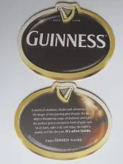 Beer Breweriana COASTER ~ GUINNESS Shadows, Storming energy...it's alive inside.