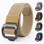Nylon Tactical Belt Military Canvas Pants Waist Strap Adjustable Waist Belt ✯