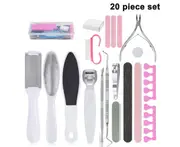 Professional Pedicure Tool Set,Foot Care Kit Stainless Steel Foot Rasp