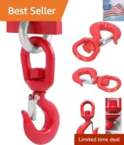 5 Ton Swivel Hook Heavy Duty Swivel Hook Lifting Hook Rigging 3/4 Swivel Lift...