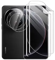 Screen Protector Compatible with Xiaomi 15 Ultra 5G, [2 Pack] Flexible Screen Protector and [2 Pack] Glass Camera Lens Protector, HD Transparent, Ultra-thin (Clear)