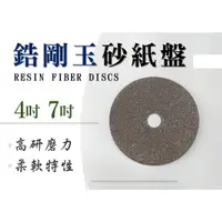 在飛比找蝦皮購物優惠-台灣製造 鋯剛玉砂紙盤 纖維砂紙盤 黑鐵用 砂紙片 砂紙盤 