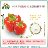 在飛比找Yahoo奇摩購物中心優惠-【綠藝家】G75.彩紅甜椒(紅色甜椒)種子5顆