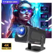 4K Native 1080P Android 11 Projector 390ANSI HY320 Dual Wifi6 BT5.0 Cinema Outdo