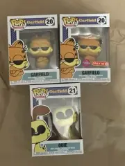 Funko Pop Comics: Garfield #20 & #20 FIocked & Odie #21
