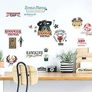 RoomMates RMK5344SCS Stranger Things Season 4 Icons Peel and Stick Wall Decals, red, Black, Green, Blue, Yellow, Orange
