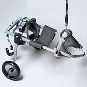 Back Leg Dog Wheels Pet Mobility Wheelchair Adjustable, Pet Mobility Cart, Paralyzed Pets Assisted Walk Brace, Dog Hip Support Wheel Chair, for Disabled,Hind Limb Weak Pet(Blue,X-Large)