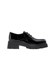 CELINE TRIOMPHE RANGERS DERBY WITH PERFORATED TRIOMPHE in Patent Calfskin 40 black