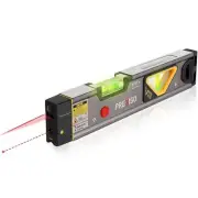 PREXISO 2-in-1 Laser Level 12 in Spirit Level with Light, 100Ft Alignment Poi