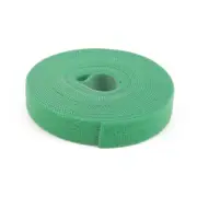 Green Hook & Loop Back To Back Strap Tape Roll Tape 1cm 2cm 3cm 4, 5 Wide x 5m