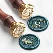 Letter G Wax Seal Stamp with Rosemary Initial and Wax Stamp Kit, 2Pcs Value Pack