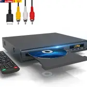 DVD Player for TV, HDMI DVD Players Multi Regions, with Mic Jack, RCA, USB, HD D