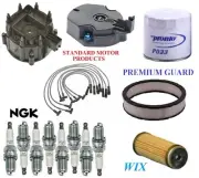 Tune Up Kit Filters Cap Wire Spark Plug For OLDSMOBILE CUTLASS V8 5.7L 1976-1977