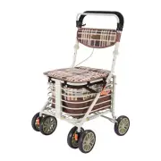 Foldable Shopping Cart Trolley Basket Rolling Folding Grocery Luggage Portable