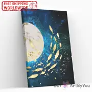 Paint By Numbers Kit Fish Animal Oil Wall DIY Framed Acrylic Beginner Kids Home