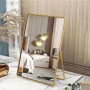 [Numjeg] Desktop Vanity Makeup Mirror Portable Standing Mirror with Metal Stand 90°Adjustable Rectangular Desk Table Mirrors Good for Bedroom Living Room Shower Room Office