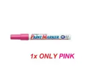 Artline Permanent PAINT Marker 400XF Bullet Tip 2.3mm - 1x ONLY PINK